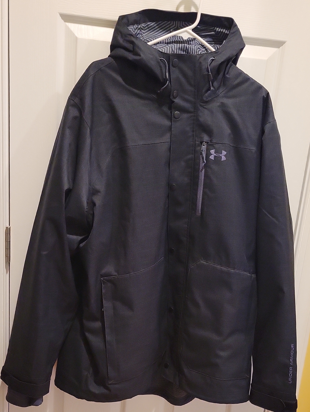 Under Armour Men's Black Hooded Porter 3 In 1 Coat